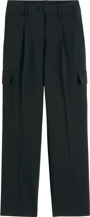 La Redoute Collections Rechte broek met hoge taille, cargo zakken