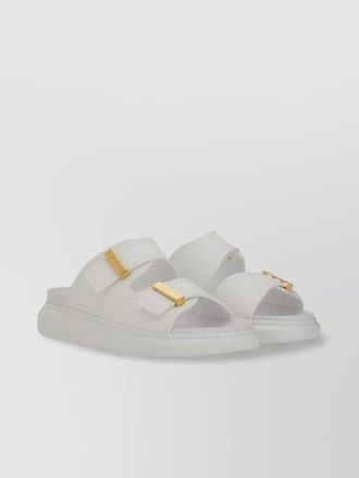 Alexander McQueen double strap flat sole sandal