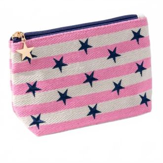 Shiraleah Morgan Stars Small Zip Pouch In Pink