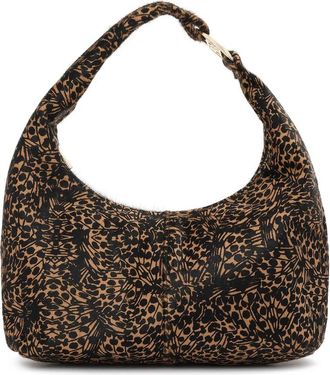 Kazar Kleine handtas met dierenprint borstels - Dames - Handtassen - Bruin - ONE Size - Leer - Tassen