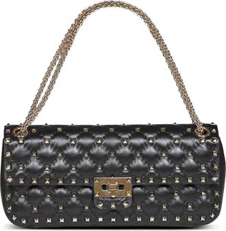 Valentino Garavani Bolso de hombro peque&ntilde;o Rockstud Spike - Bags - Mujer - Negro - ONE SIZE