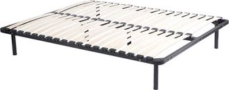 Vente-Unique Rete a doghe 140 x 190 cm - 2x19 doghe - da montare - KALISTA di YSMÉE