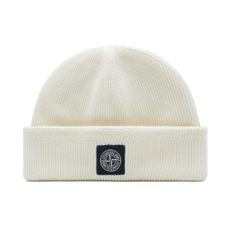 Stone Island Accessories, male, Beige, ONE SIZE, Patch Logo Hat