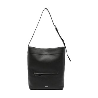 Tom Ford Grain Leather Bucket Bag - Heren - Tassen - Zwart - Maat: ONE Size Leer