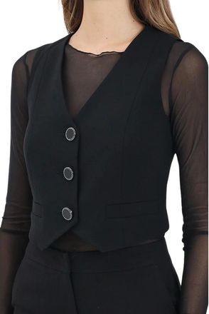 A|X Armani Exchange Jassen, Dames, Zwart, L, Polyester, Gilet