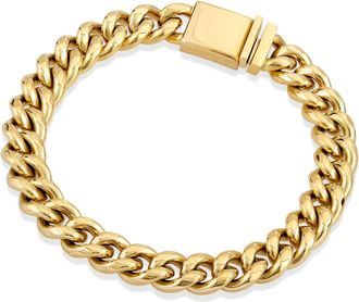 Esquire GOLD IP PLATED STL 10mm BRACELET