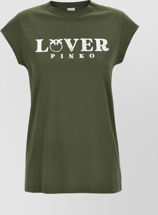 Pinko cotton logo-print t-shirt