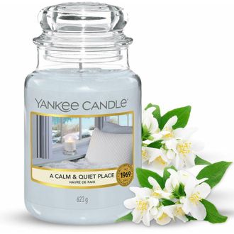 Yankee Candle Company Candela profumata in giara grande Un posto calmo e tranquillo Durata Fino a 150 Ore Regali perfetti per la festa della mamma per le donne - Yankee
