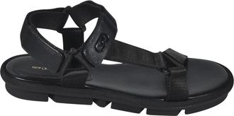 Sergio Rossi Flat Sandalen - Dames - Sandalen - Zwart - 41 EU - Schoenen
