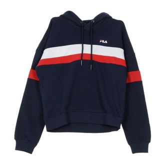 Fila Cropped Hoodie - Dames - Hoodies - Zwart - S - Katoen - Hoodies & sweatvesten
