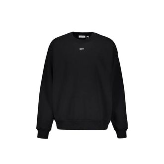 Off-white Black Cotton Mens Sweatshirt