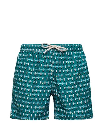MC2 Saint Barth Green Lighting Micro Fantasy Swim Shorts