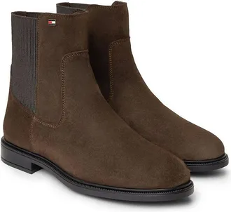 Tommy Hilfiger Platte bottines van su&egrave;de
