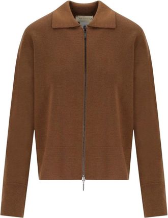 Max Mara Snack Cardigan - Dames - Truien - Bruin - Maat: L Wol