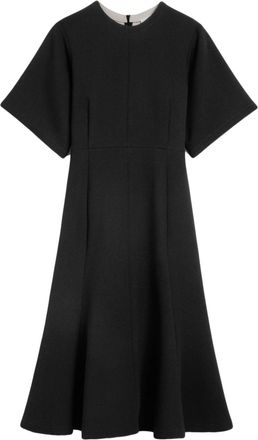 Ami A-line virgin wool midi dress - women - Virgin Wool - 36 - Black