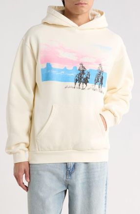 One Of These Days Drifting Fleece Graphic Hoodie in Bone at Nordstrom, Size Xx-Large