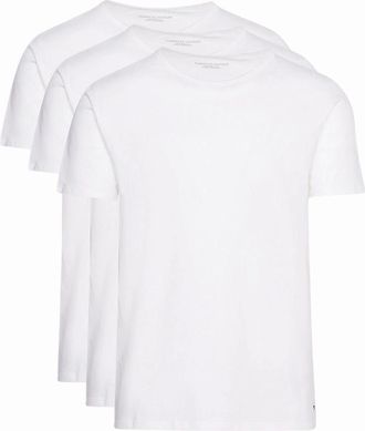 Tommy Hilfiger Mens 3-Pack Stretch Cotton Crew-Neck T-Shirts, White - Size: 33/32/32/38