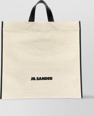 Jil Sander market tote jute tote bag