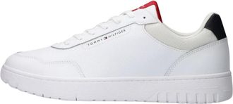 Tommy Hilfiger Schoenen, Heren, Wit, 44 EU, Leer, Basket Core Lite Sneakers