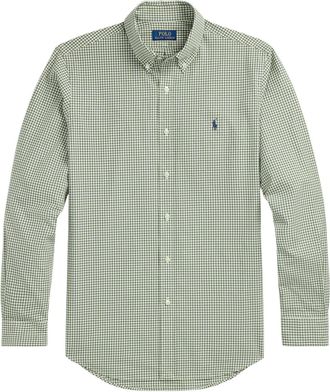 Polo Ralph Lauren checked shirt - men - Elastane/Cotton - S - Green