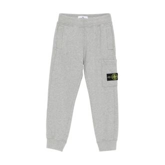 Stone Island Pant - male - Stone Island - Sweatpants - Gray - 12 Y - Kids