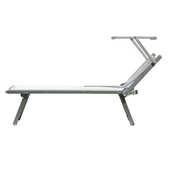 Jan Kurtz Rimini Classic Sonnenliege, Aluminium / weiss