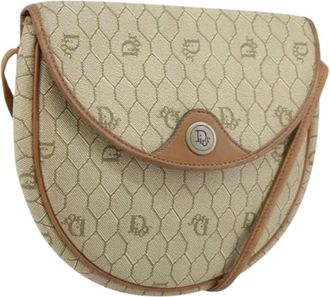 Dior Pre-owned Cross Body Bags, female, Beige, Size: ONE SIZE Pre-owned Vintage Shoulder Bag