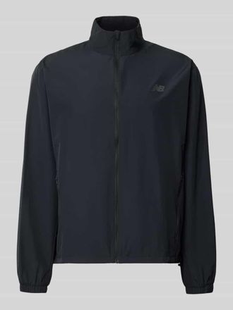 New Balance Regular Fit Jacke in Stehkragen Modell Fast Days in Black, Gr&ouml;&szlig;e XXL