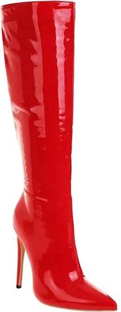 Generic Women Long Stiletto Boots Pointed Toe Side Zipper Winter Slim Knee High Casual Boot