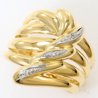 C&A Platinum Yellow Gold Yellow Gold (18K) Platinum 900 Band Ring (Pre-Owned)