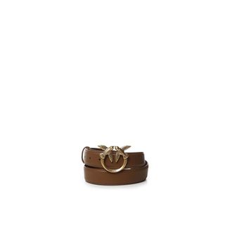 Pinko Pinko, Accessoires, Dames, Bruin, L, Leer, Leren Riem