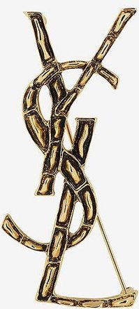 Saint Laurent Brosche in Kroko-Textur Opyum