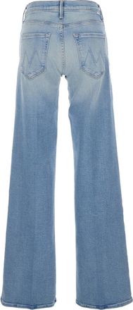 Mother Womens Jeans Mavin Sneak Light Blue Cotton