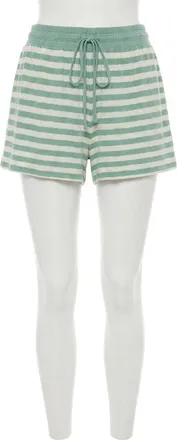 Z Supply Nori Stripe Short In Crystal Green
