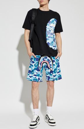 A Bathing Ape T-shirt With Logo, Mens, Black