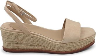 Ralph Lauren Espadrilles sleehak su&egrave;de beige - Dames - Sleehakken - Beige - 40 EU - Su&egrave;de - Schoenen