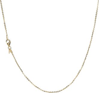 Autentica 18 Forzatina Diamond Cut Oval Link Chain Necklace