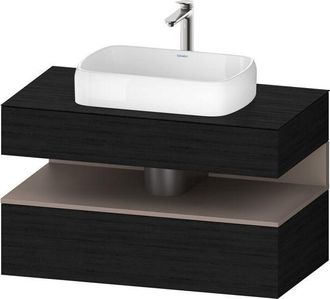 Duravit Duravit - Qatego Consola Mueble Bajo Lavabo, 1 Extra&iacute;ble, 1 Caj&oacute;n