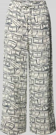 Tommy Hilfiger Loose Fit Weite Hose aus reinem Leinen in Ecru, Gr&ouml;&szlig;e XL