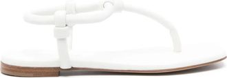 Gianvito Rossi leather sandals - women - Calf Leather/Calf Leather/Calf Leather - 38 - White