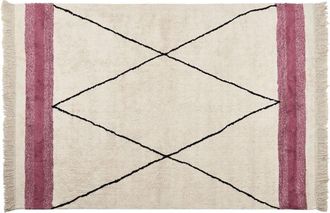 Beliani Rug AFSAR Light Beige 160 x 230 cm Cotton