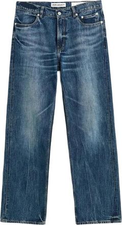 Our Legacy Five-Pocket Jeans met verwassen effect - Heren - Regular Fit Jeans - Blauw - W33 - Jeans
