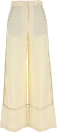 C & M Camilla and Marc Fortuna Wide-leg Pant - Dames - Wijde Broeken - Beige - 2XS - Linnen - Broeken