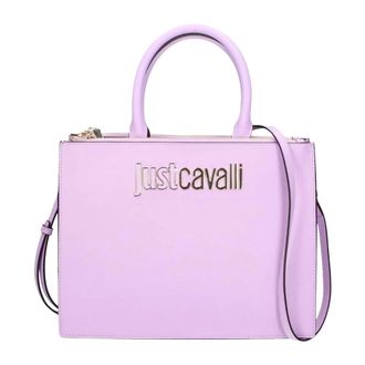 Just Cavalli Tote Bags, female, Purple, Size: ONE SIZE Borsa