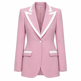 Dolce & Gabbana Maatwerk Blazer - Dames - Jassen - Roze - Maat: 3XL Zijde