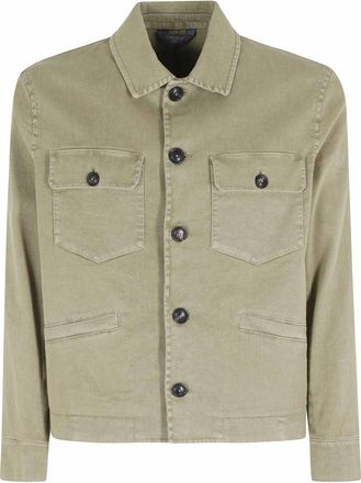 Circolo 1901 Jacket Shirt Safari - Heren - Zomerjassen - Groen - M - Jassen