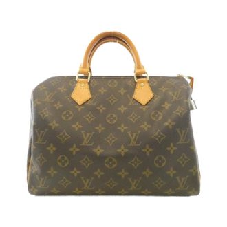 Louis Vuitton Monogram Marron Coated Canvas Boston Bag (Pre-Owned)