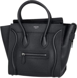 Celine Pre-owned Handbags, female, Black, Size: ONE SIZE Pre-owned Vintage Handbag