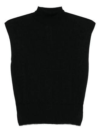 Rick Owens cashmere top - women - Cashmere - M - Black