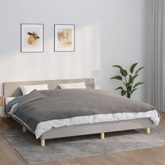 Berkfield Home Weighted Blanket with Cover Grey 155x220 cm 11 kg Fabric